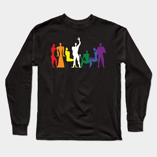 Le Corbusier Modulor Love is Love Party Long Sleeve T-Shirt by SLGA Designs